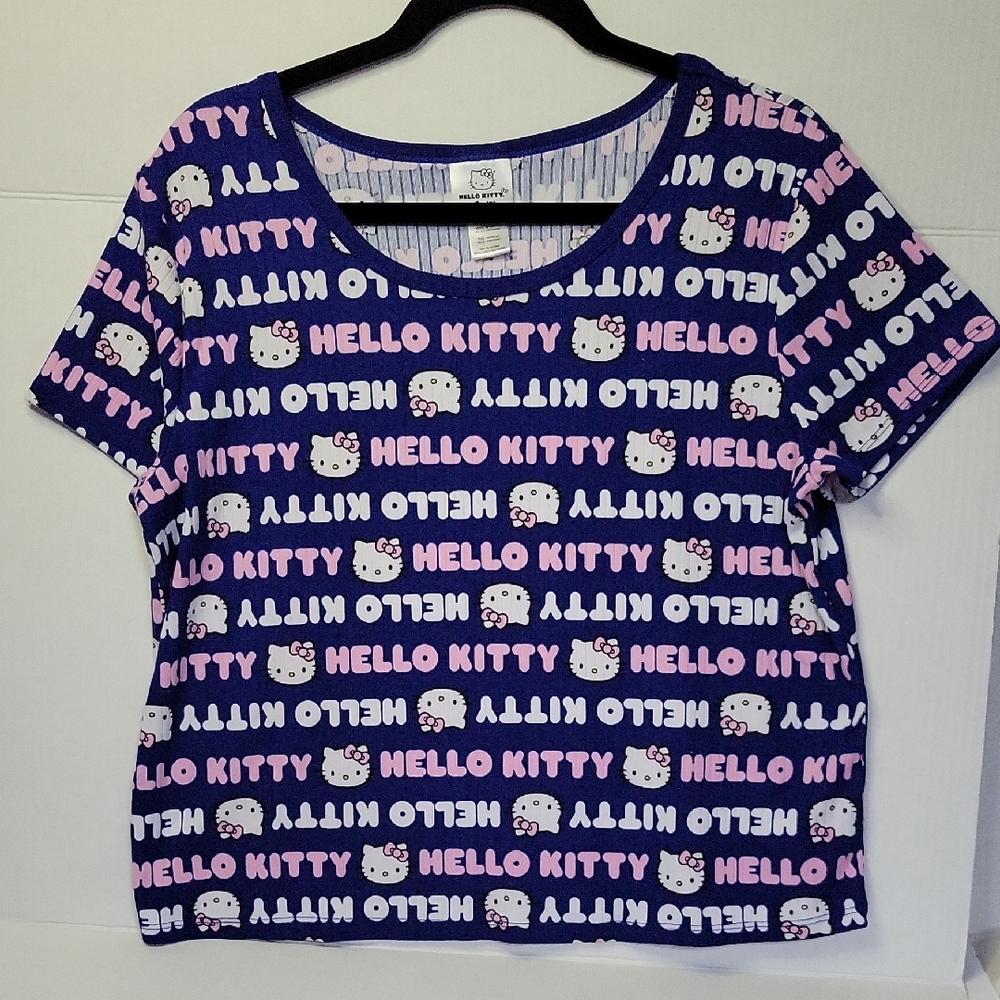 Hello Kitty Kids Tee - Navy and Pink